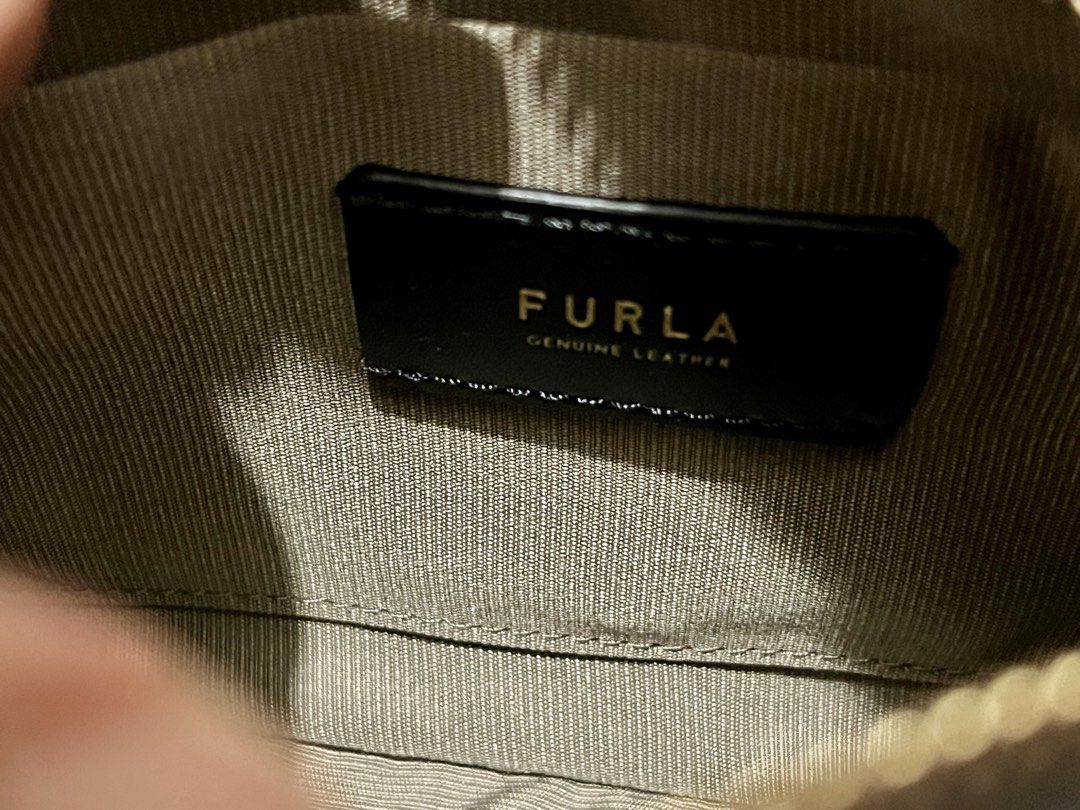 Furla (Category: Luxury Bags & Wallets) located in Pasig City. Submitted by hicupqueen (Listing ID 1455657546, Image 3). Description: Furla Blue Denim Textured Leather Afrodite Mini Camera Bag Original/ Authentic P20,000 up Original price Fresh from 🇰🇷 BNew .