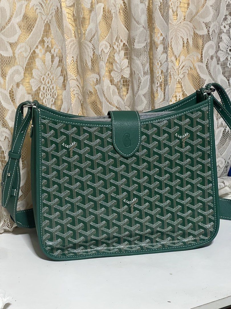 Goyard musette (Category: Luxury Bags & Wallets) located in Quezon City. Submitted by curated_tms (Listing ID 1455657894, Image 2). Description: Goyard musette in green goyardine NGA- from HK auction.