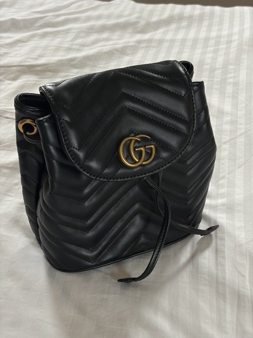 gu*ci mini backpack (nga) (Category: Backpacks) located in Paranaque City. Submitted by sofsclosettt (Listing ID 1455535838, Image 2). Description: - nga, coded item bought from a reseller - all cracks and defects show in pictures (leather and clasp, but bag still closes properly and metal works) - pretty in person !! .