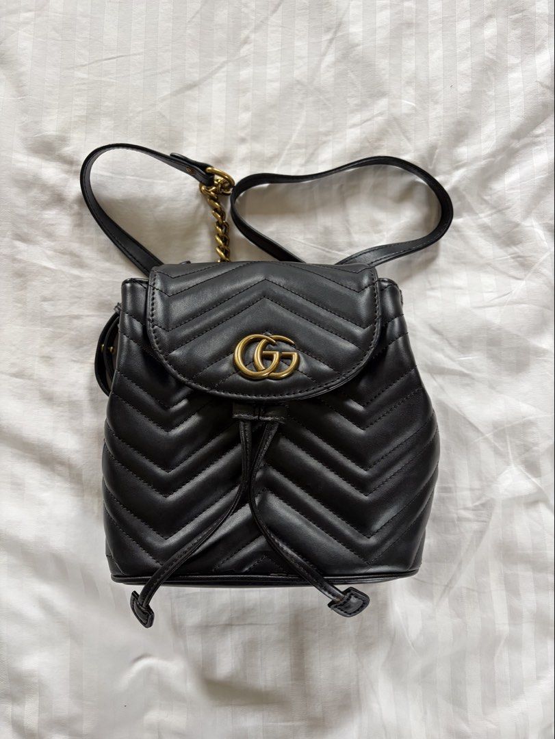 gu*ci mini backpack (nga) (Category: Backpacks) located in Paranaque City. Submitted by sofsclosettt (Listing ID 1455535838, Image 1). Description: - nga, coded item bought from a reseller - all cracks and defects show in pictures (leather and clasp, but bag still closes properly and metal works) - pretty in person !! .