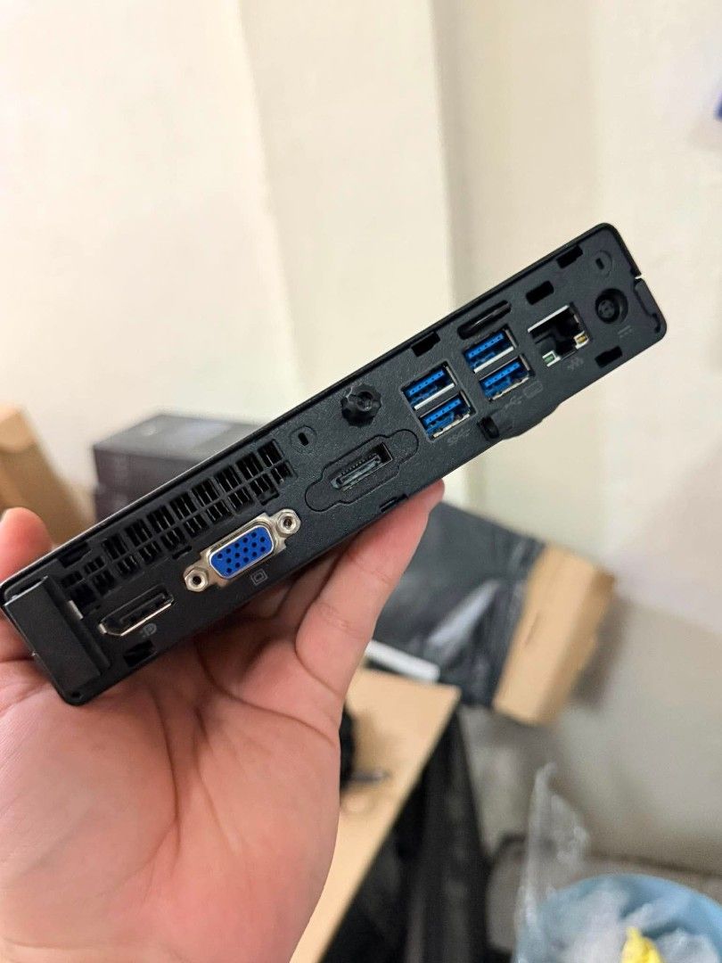 Hp Elitedesk 800 G2 Desktop mini (Category: Desktops) located in Manila. Submitted by happyearth.953a15 (Listing ID 1455501079, Image 2). Description: Hp Elitedesk 800 G2 Desktop mini I5 6th gen Intel UHD Graphics 530 8gb ram 120gb ssd Windows 11 pro OS Unit with power adapter 💸💸 5,500 each Location: San Andres bukid manila Pick up or deliver.