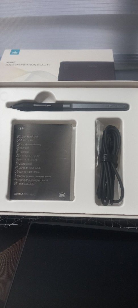 Huion HS64 Creative Pen Tablet (Category: Others) located in San Fernando. Submitted by surceeshop (Listing ID 1455503036, Image 2). Description: - Huion H64 Creative Pen Tablet - Perfect for digital art and design - Includes: Pen, USB cable, Quick Start Guide - Original box included - Ready for its new owner!.