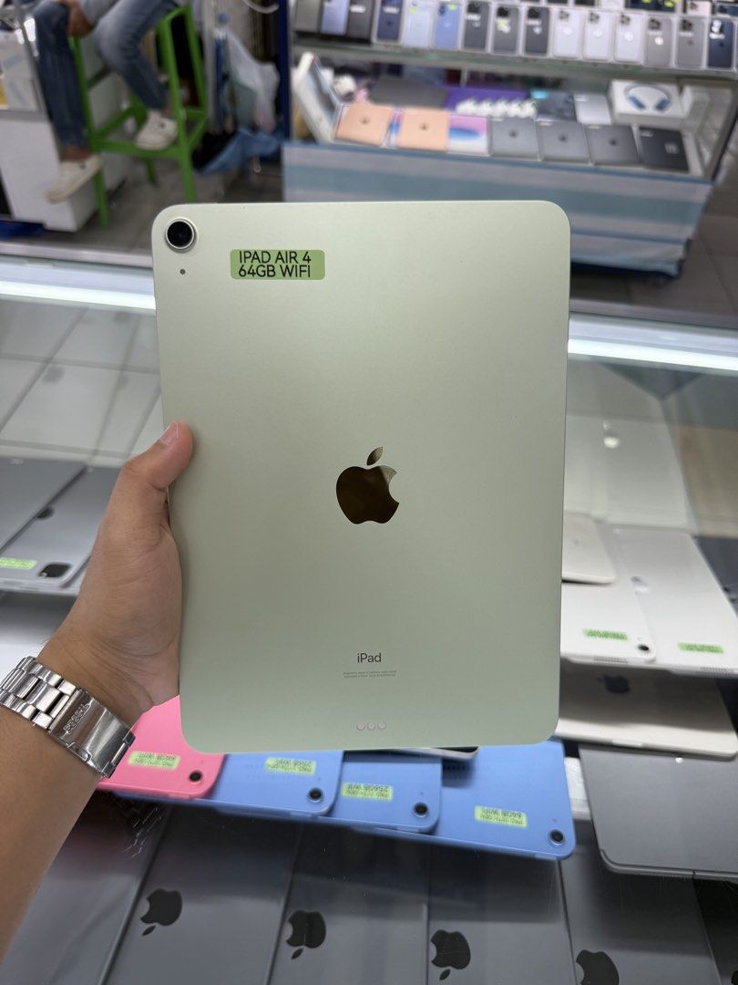 iPad Air 4 64GB Wifi only (Category: iPad) located in San Juan City. Submitted by Khalidmgdla08 (Listing ID 1455610793, Image 1). Description: FOR SALE | TRADE/SWAP Price: 15,999 On hand: iPad air 4✔️ 64GB ✔️ Wifi✔️ 100% Original ✔️ 99% Makinis ✔️ 99% Smooth ✔️ NOT REFURB ✔️ NO HIDDEN ISSUES ✔️ NEVER BEEN REPAIRED ✔️ TEST TO SAWA✔️ FREE 3-UTOOLS ✔️ ANY MODEL OF IPHONE AND SAMSUNG ARE AVAILABLE! ✨ We accept: 🔹Cash 🔹Gcash 🔹Bank Transfer 🔹Credit