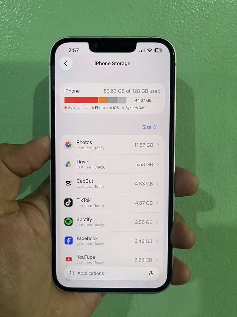Iphone 13 (Category: iPhone X Series) located in Manila. Submitted by corpuzkyle18469 (Listing ID 1455556676, Image 2). Description: iPhone 13 (128GB) – White ✅ Bought: February 2024 ✅ Battery Health: 77% ✅ Latest iOS ✅ With Box (kaso mukhang luma na) ✅ No repair history ✅ True Tone working ✅ Face ID ✅ All buttons working ✅ Small to no dents, sign of usage pero pwedeng pwede sa maarte. 📍 Well taken care of, all functions working. Honest RFS: Kes