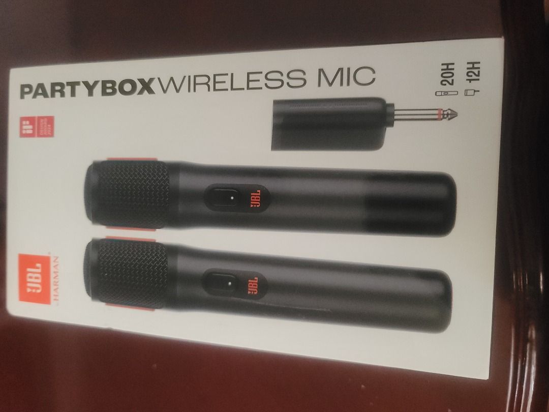 JBL PartyBox Wireless Mic Set (Category: Microphones) located in Caloocan City. Submitted by niel3666 (Listing ID 1455641523, Image 1). Description: - Set of 2 JBL PartyBox wireless microphones - Includes receiver - Ideal for parties and karaoke nights - Simple plug-and-play setup - Enjoy wireless freedom for your events.