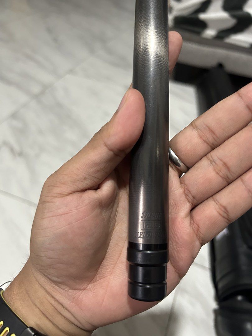 Jflowers Cue 12.5mm Billiard Pool Cue (Category: Billiards and Bowling) located in Manila. Submitted by warmdragon_3b915d (Listing ID 1455606583, Image 2). Description: - Jflowers Shaft - 12.5mm tip size - Taom Pro Tip - Dark metal shaft with some wear marks - With serial number.