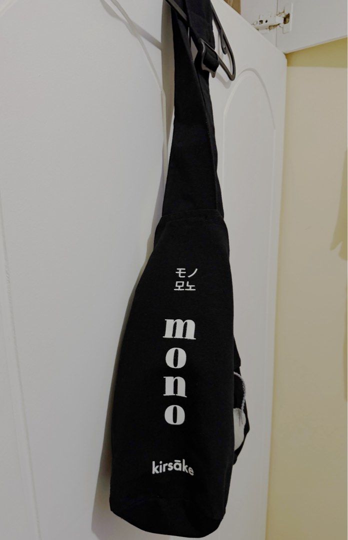 Kirsake Mono Original Canvas Tote Bag (Category: Cross-body Bags) located in Manila. Submitted by planet.mars (Listing ID 1455547661, Image 1). Description: - Kirsake mono black (BINI Jhoanna and Aiah bag) - Adjustable strap for comfortable wear - Ideal for everyday use PRODUCT DESCRIPTION Origin: Made in Philippines Material: Thick & Heavy Canvas Bag Size: Large, Can fit 12”-15” Laptops Bag Measurements in Inches Height: 11 Length: 18 Width: 5.9