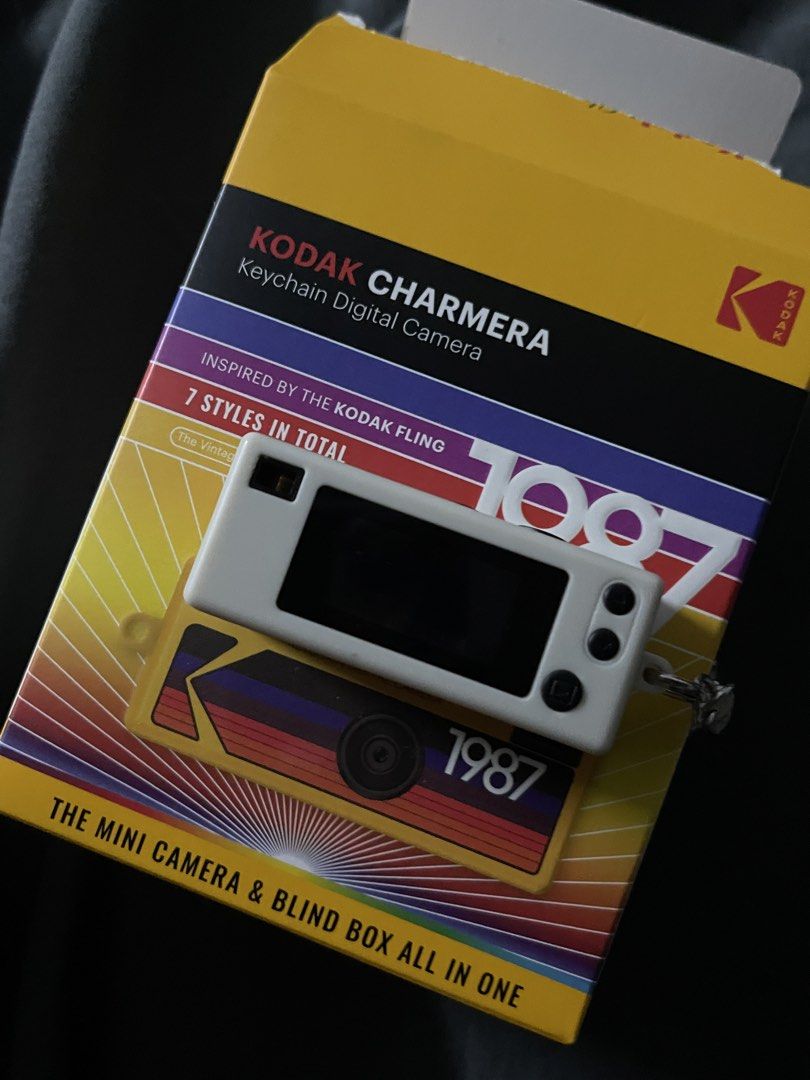 Kodak Charmera Keychain Digital Camera 1987 Edition (Category: Cameras) located in Navotas City. Submitted by cjjimnz (Listing ID 1455586827, Image 2). Description: - Kodak Charmera keychain digital camera - Inspired by the Kodak Fling - 1987 edition - Includes keychain accessory - Used only once .