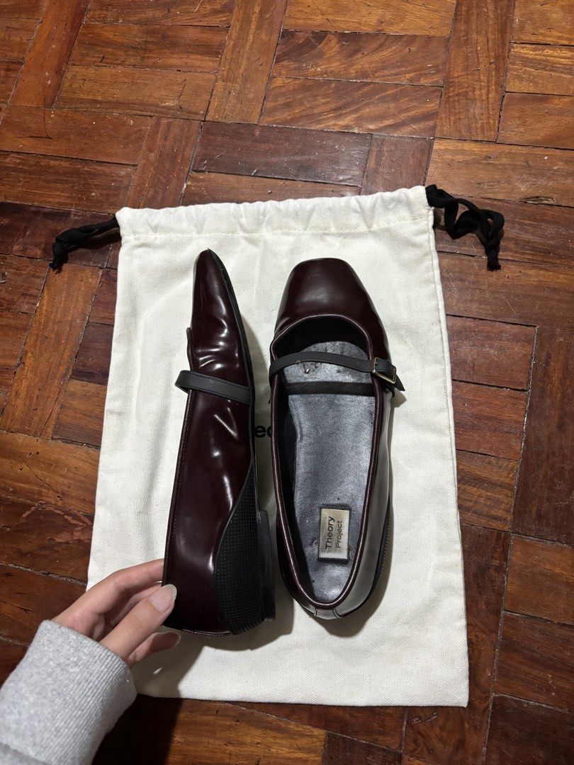 Leather Mary Jane Flats (Burgundy) (Category: Flats & Sandals) located in Makati City. Submitted by secondstory222 (Listing ID 1455548135, Image 3). Description: - Square toe - Leather burgundy Mary Jane flats - Size 37 - Comes with original dust bag.