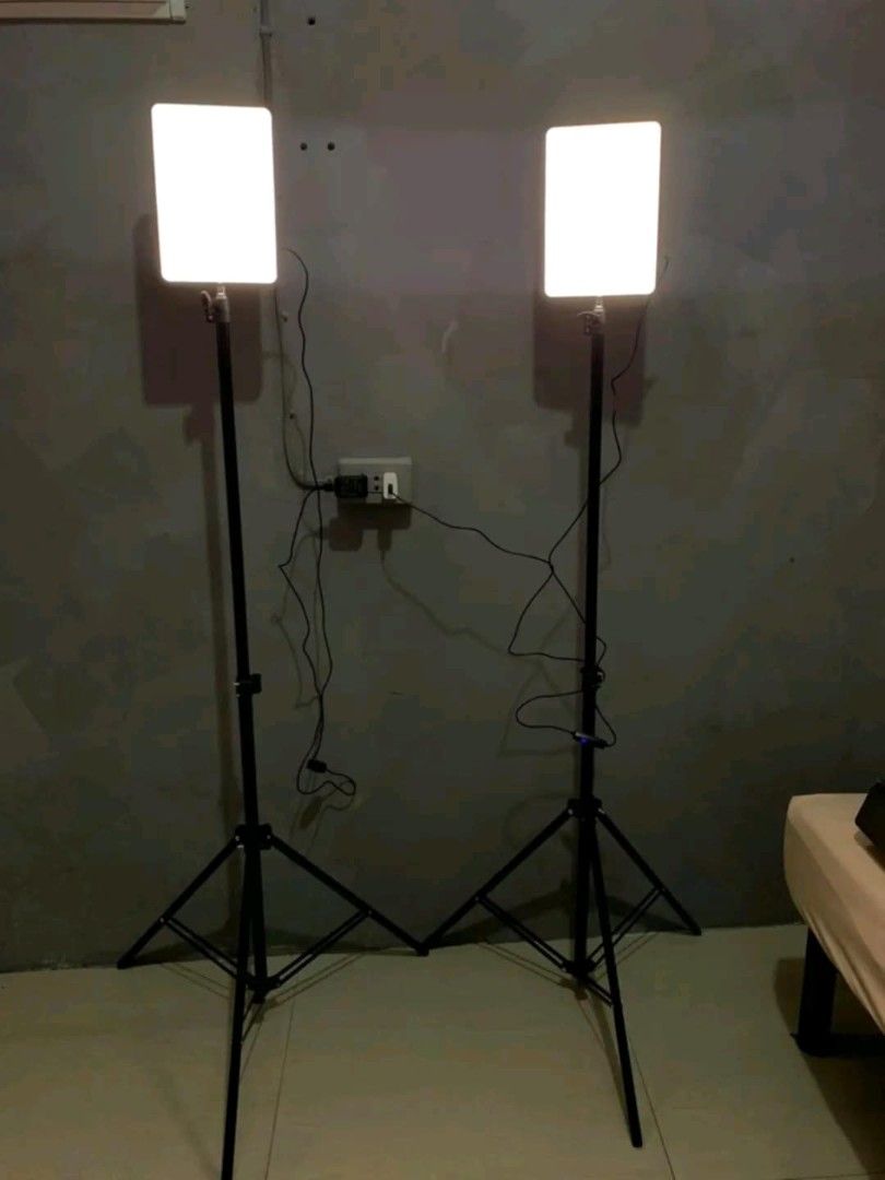 LED Professional Photography Fill Light PL-26 Set (Category: Lighting & Studio Equipment) located in Manila. Submitted by marvieobordo (Listing ID 1455633211, Image 2). Description: - Set of 2 LED Professional Photography Fill Lights (Model PL-26) - Bright, professional lighting for photoshoots - Includes stands for easy setup - Ideal for content creators and photography enthusiasts - Works perfectly.