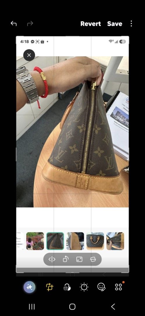 Louis Vuitton Monogram Alma BB Handbag (Category: Luxury Bags & Wallets) located in Aguilar. Submitted by rica040104 (Listing ID 1455550687, Image 3). Description: - Authentic Louis Vuitton Alma BB Handbag - Classic Monogram Canvas with Vachetta Leather Trim - Secure Zipper Closure - Made in France - Authenticated by POIZON (16-point check) - Authentication Number: 1596570129 (Valid until Aug 04, 2026) - Comes with POIZON Authentication Result Ca
