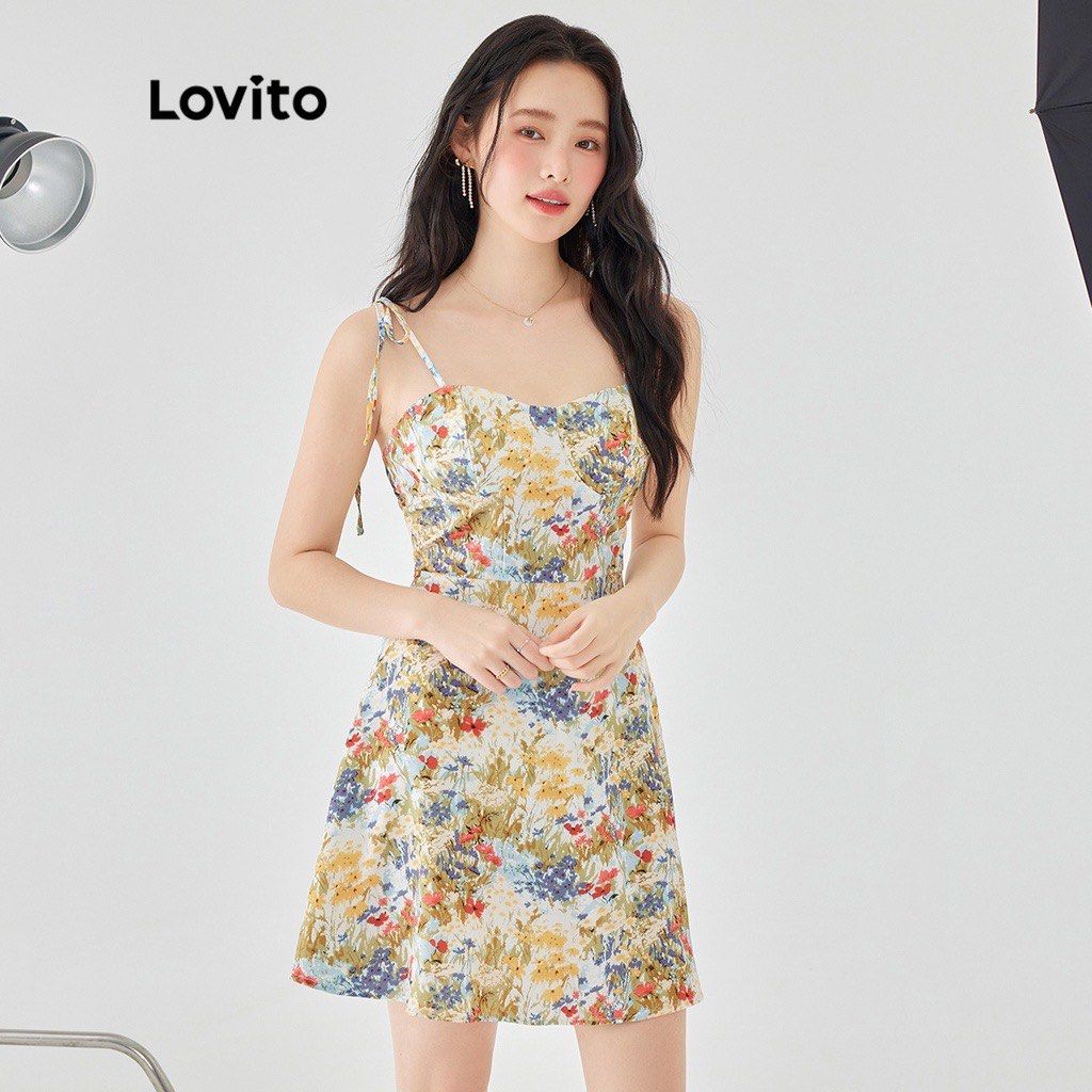 Lovito Floral Print Spaghetti Strap Mini Dress (Category: Dresses) located in Navotas City. Submitted by kfoundthis (Listing ID 1455646464, Image 1). Description: • Size: Medium to Large • Used once • Condition: 10/10 • Can pass as BN, no signs of usage • RFS: Decluttering 📸 Actual photos posted..
