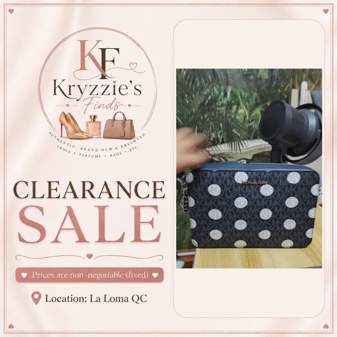 Michael Kors Jet Set Crossbody Bag (Category: Luxury Bags & Wallets) located in Quezon City. Submitted by kryzziesfinds (Listing ID 1455559217, Image 1). Description: ✔️ OG ✔️ Fixed price ✔️ Location: La Loma Quezon City ✔️ J&T Express (payment first) ✔️ COD for Lalamove/Grab Express ➡️ Buyer will book ➡️ Abono ni rider for COD 🏷 1,500 pesos only.