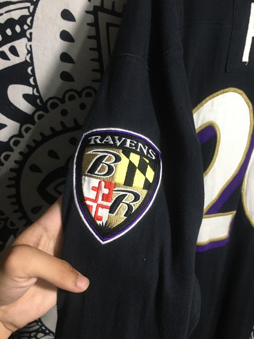 Mitchell & Ness Ravens Reed #20 Long Sleeve Jersey (Category: Activewear) located in Manila. Submitted by findingtreasure. (Listing ID 1455609460, Image 3). Description: - Mitchell & Ness long sleeve jersey - Baltimore Ravens logo on sleeves - 'Reed' and number 20 on the back - High-quality materials - Ideal for any Ravens fan to show team spirit.