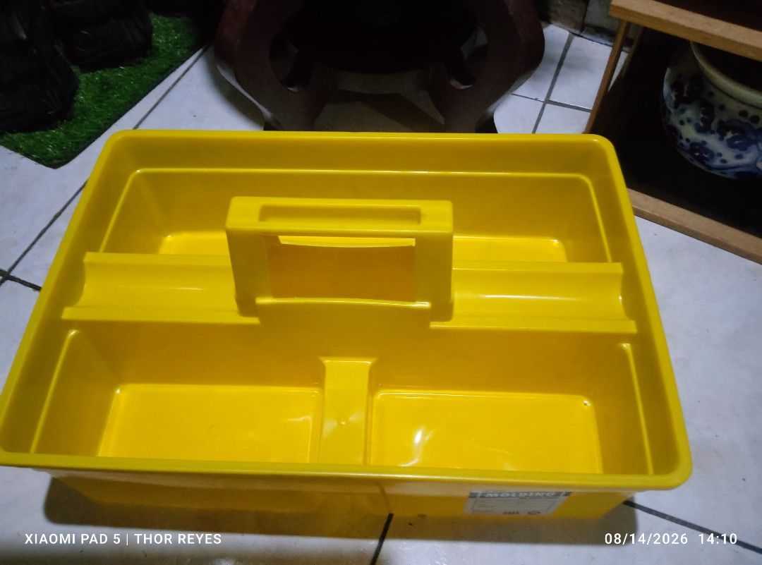 Molding Easy Hand Tool Box (Category: Storage Boxes & Baskets) located in Valenzuela. Submitted by mighthor0526 (Listing ID 1455547910, Image 3). Description: New 2 Pieces Available Measurements on photo gallery provided No issue Payment thru Gcash or Abono by rider Delivery by rider or shipping will be shouldered by the buyer Pm me if interested.