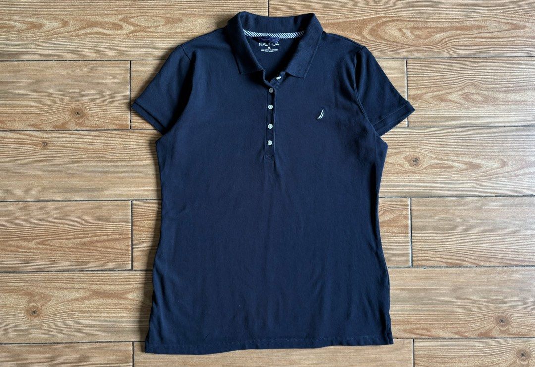 NAUTICA CHEST LOGO POLOSHIRT (Category: Shirts) located in Makati City. Submitted by jnc__apparel (Listing ID 1455608892, Image 2). Description: 🏷️ NAUTICA CHEST LOGO POLOSHIRT 📌 Dimes: 26.5L x 19.5W 📌 Size: XL for womens 📌 Condition: Like new 📌 Color rate: 10/10 📌 Issue: None ✅ Washed and ready to wear.
