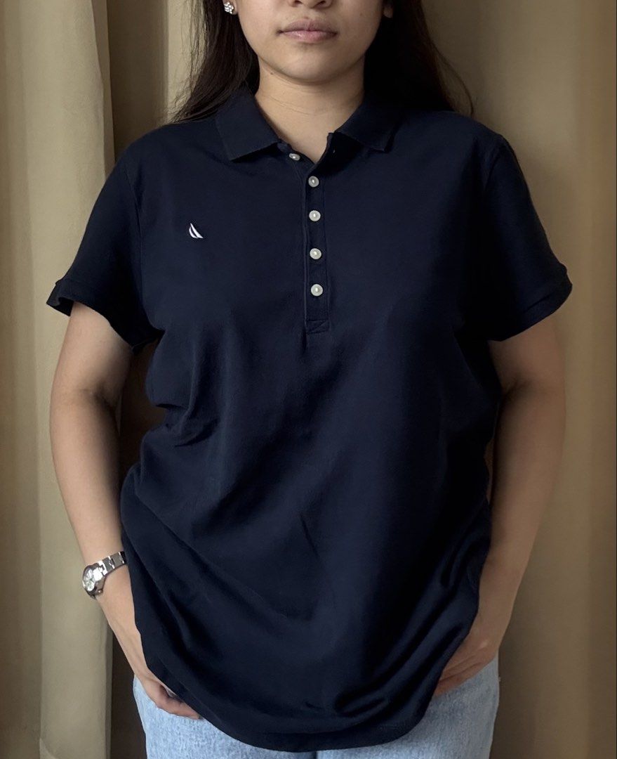 NAUTICA CHEST LOGO POLOSHIRT (Category: Shirts) located in Makati City. Submitted by jnc__apparel (Listing ID 1455608892, Image 1). Description: 🏷️ NAUTICA CHEST LOGO POLOSHIRT 📌 Dimes: 26.5L x 19.5W 📌 Size: XL for womens 📌 Condition: Like new 📌 Color rate: 10/10 📌 Issue: None ✅ Washed and ready to wear.