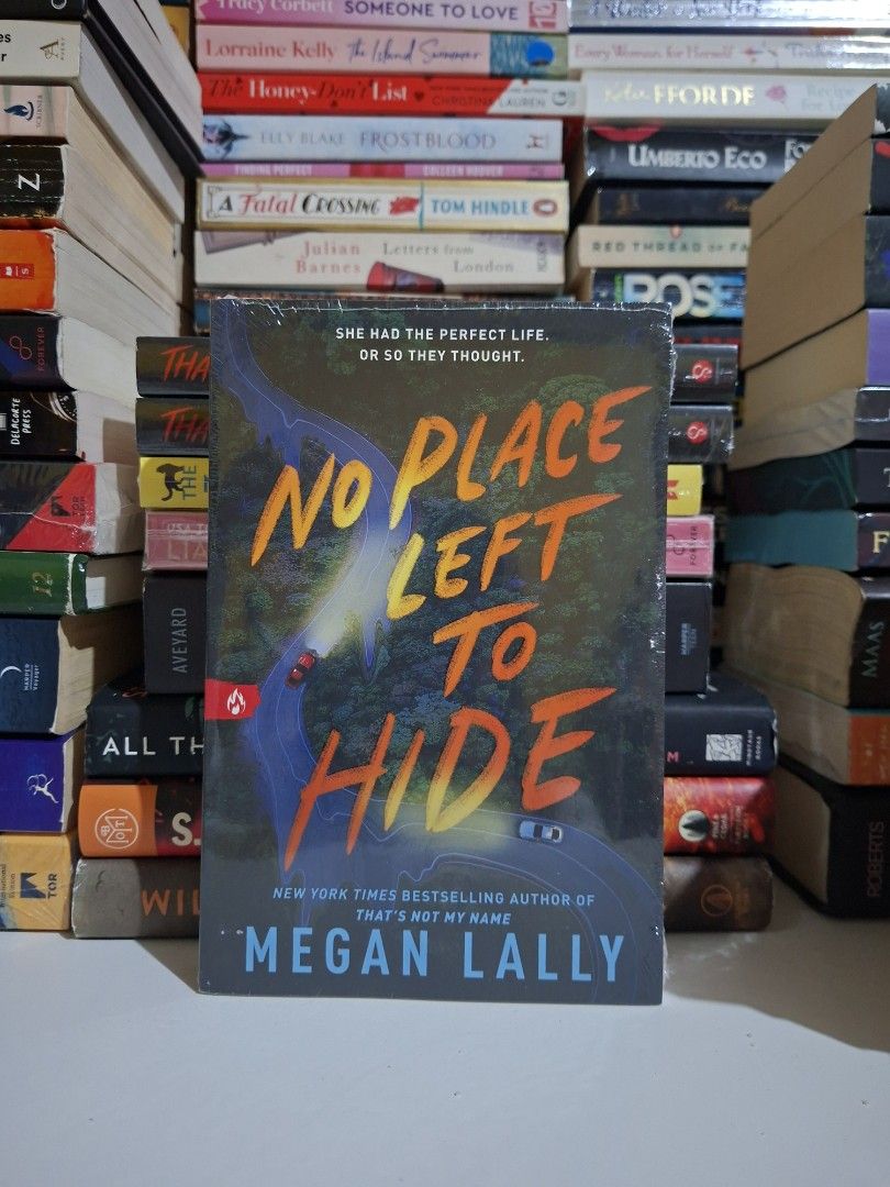 No Place Left to Hide by Megan Lally (Category: Storybooks) located in Baguio. Submitted by favebookread (Listing ID 1455561802, Image 1). Description: - Title: No Place Left to Hide - Author: Megan Lally (New York Times Bestselling Author) - Genre: Thriller / Suspense - Follow-up to: 'That's Not My Name' - Key Feature: A thrilling read for suspense fans - Cover Art: Car on a winding road at night.