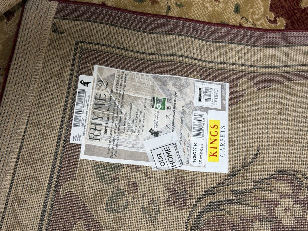 Persian Rug/ Persian Carpet (Category: Carpets, Mats & Flooring) located in Manila. Submitted by mark56278 (Listing ID 1455590713, Image 3). Description: Persian Rug for Sale Selling this beautiful Persian rug for only ₱5,000. Originally bought for ₱8,695, but I’m letting it go for ₱6,000 since I’m having a change of design in the house. Never been used — brand new condition! Just need to let it go since it no longer matches the new house design.