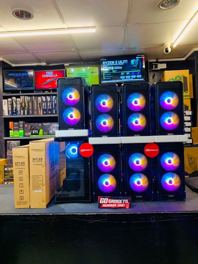 PISONET Gaming PC Case with RGB Fans COMPUTER SET (Category: Desktops) located in Caloocan City. Submitted by brightfalcon.8419cc (Listing ID 1455530617, Image 1). Description: - Multiple RGB fans for a cool, customizable look. - Great for building a new gaming rig. - Ideal for upgrading your current PC setup. - Some cases are still in their original packaging. - Limited stock available, get them now!.