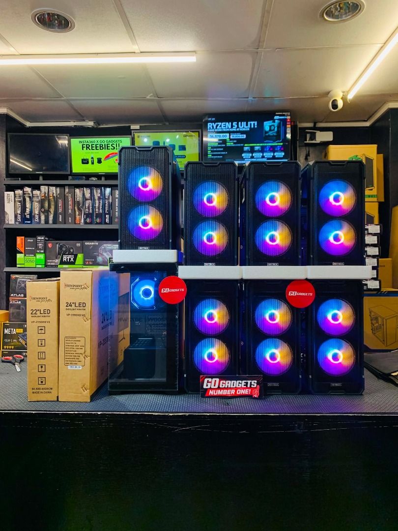 PISONET Gaming PC Case with RGB Fans COMPUTER SET (Category: Desktops) located in Caloocan City. Submitted by brightfalcon.8419cc (Listing ID 1455530617, Image 3). Description: - Multiple RGB fans for a cool, customizable look. - Great for building a new gaming rig. - Ideal for upgrading your current PC setup. - Some cases are still in their original packaging. - Limited stock available, get them now!.