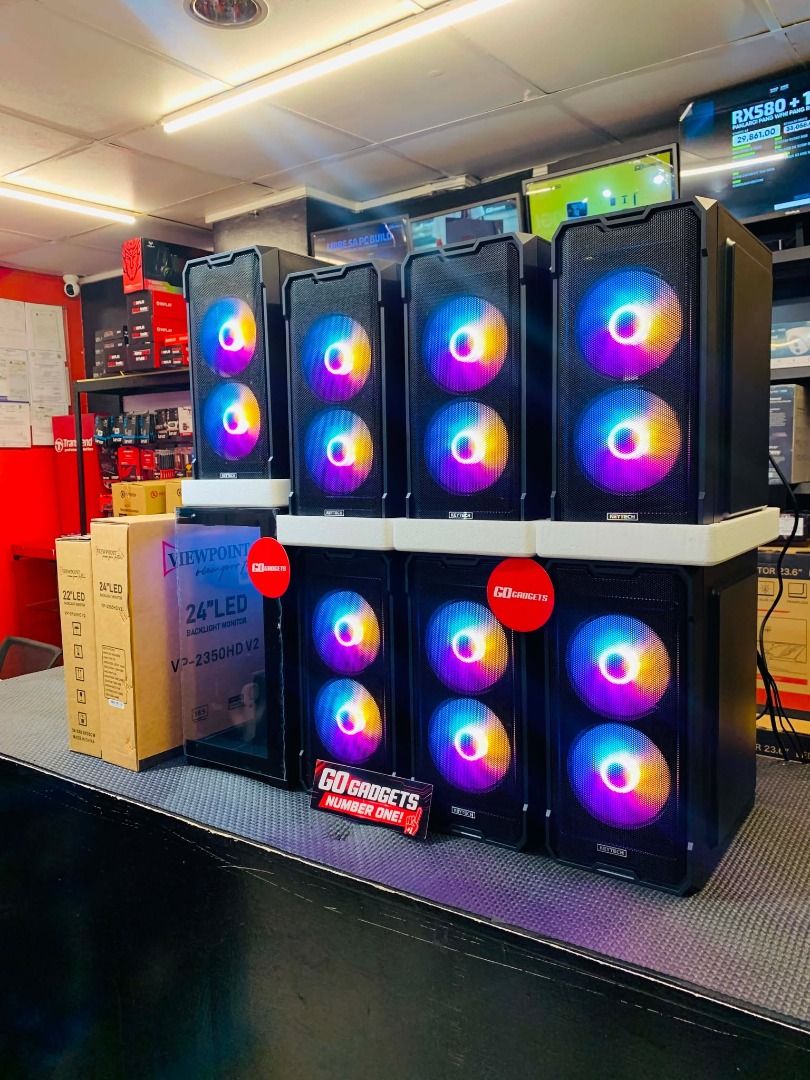PISONET Gaming PC Case with RGB Fans COMPUTER SET (Category: Desktops) located in Caloocan City. Submitted by brightfalcon.8419cc (Listing ID 1455530617, Image 2). Description: - Multiple RGB fans for a cool, customizable look. - Great for building a new gaming rig. - Ideal for upgrading your current PC setup. - Some cases are still in their original packaging. - Limited stock available, get them now!.