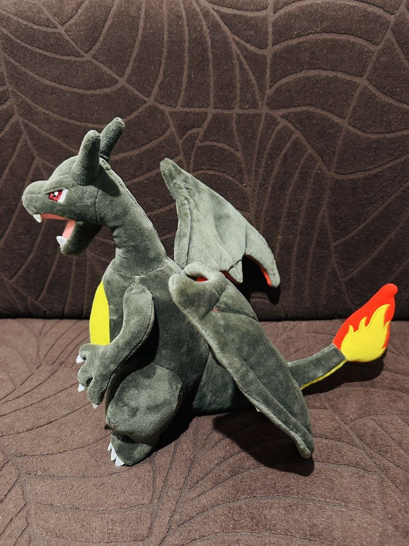 Pokemon Shiny Charizard Plush (Category: Plushies & Soft Toys) located in Quezon City. Submitted by mikemofu (Listing ID 1455671598, Image 2). Description: Rare shiny variant Pokemon center brand.