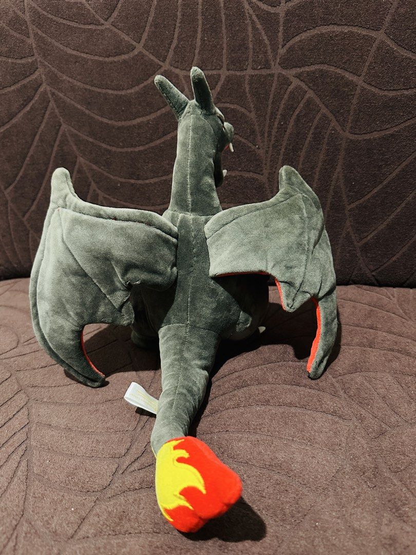 Pokemon Shiny Charizard Plush (Category: Plushies & Soft Toys) located in Quezon City. Submitted by mikemofu (Listing ID 1455671598, Image 3). Description: Rare shiny variant Pokemon center brand.