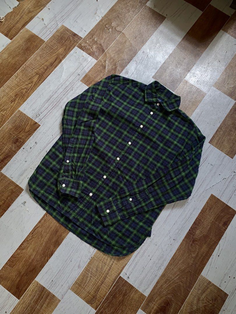 Polo Ralph Lauren Plaid Long Sleeve (Category: Formal Shirts) located in Talaingod. Submitted by anywearthrifted.cs (Listing ID 1455570613, Image 3). Description: Size 2/Small on tag W20.5 x L25 Excellent condition No issue 📩📩.