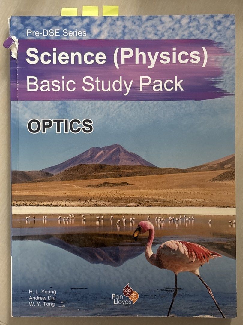 Pre-DSE Science (Physics) Basic Study Pack - Optics （分類：教科書）位於 Hong Kong。 由 ngttt4742 提交（商品編號 1455595319，圖片 1）。簡介： Pre-DSE Series Science (Physics) Basic Study Pack for Optics. Covers fundamental concepts with explanations and exercises. Includes Quick Check and Foundation Level exercises. Published by Pan Lloyds Publishers Ltd. Second Impression 2020.。
