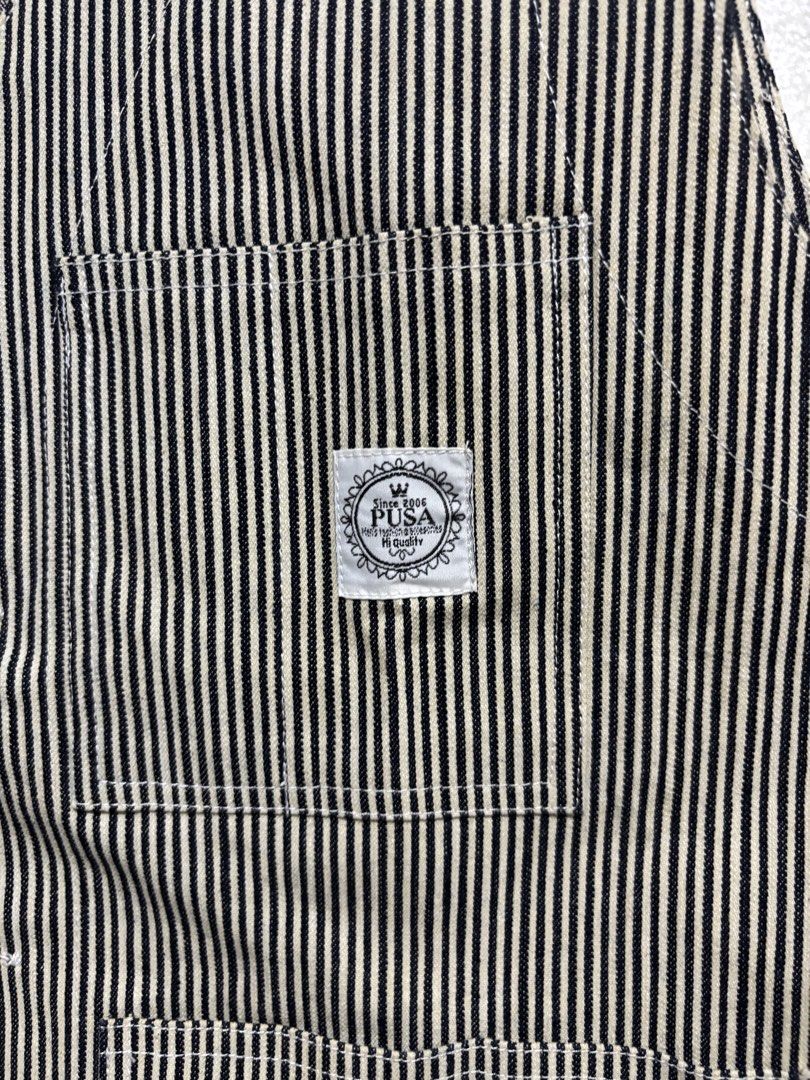 PUSA HICKORY STRIPE VEST (Category: Vests) located in Malaybalay. Submitted by hagdawhits (Listing ID 1455539981, Image 3). Description: PUSA HICKORY STRIPE VEST Button closure Excellent Condition Made in Thailand Cinch back Tag: XL Dimes: 20.5pit-pit x L25 Issues: need wash only (see pics) mine: 450+sf ❗️all items are thrifted manage your expectation ❗️color may vary due to lighting jnt currier gcash payment payment first First to pay basis Mind