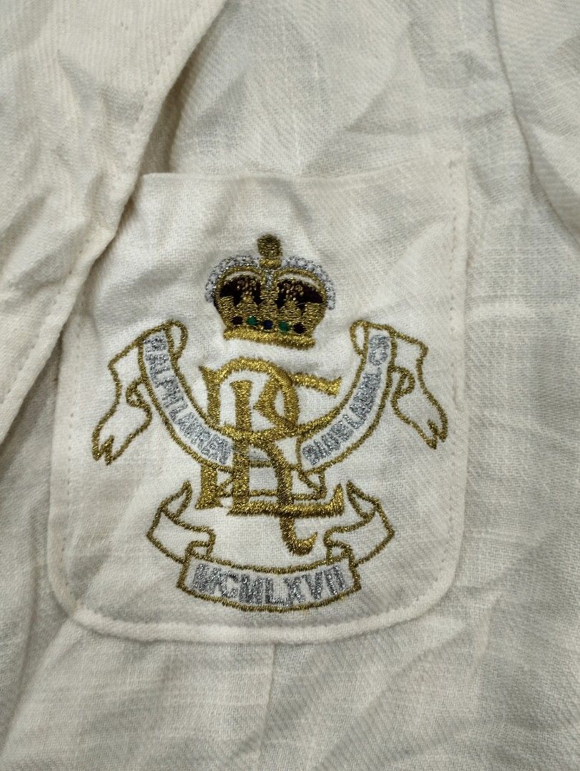Ralph Lauren (Category: Coats, Jackets and Outerwear) located in San Carlos City. Submitted by guioverlua72920 (Listing ID 1455562605, Image 2). Description: Lauren Ralph Lauren Bullion Jacquard Blazer (no tags) W17 L27 As new condition Issue-wash may 2 stain washable only ₱450+sf location San Carlos city Negros Occidental.