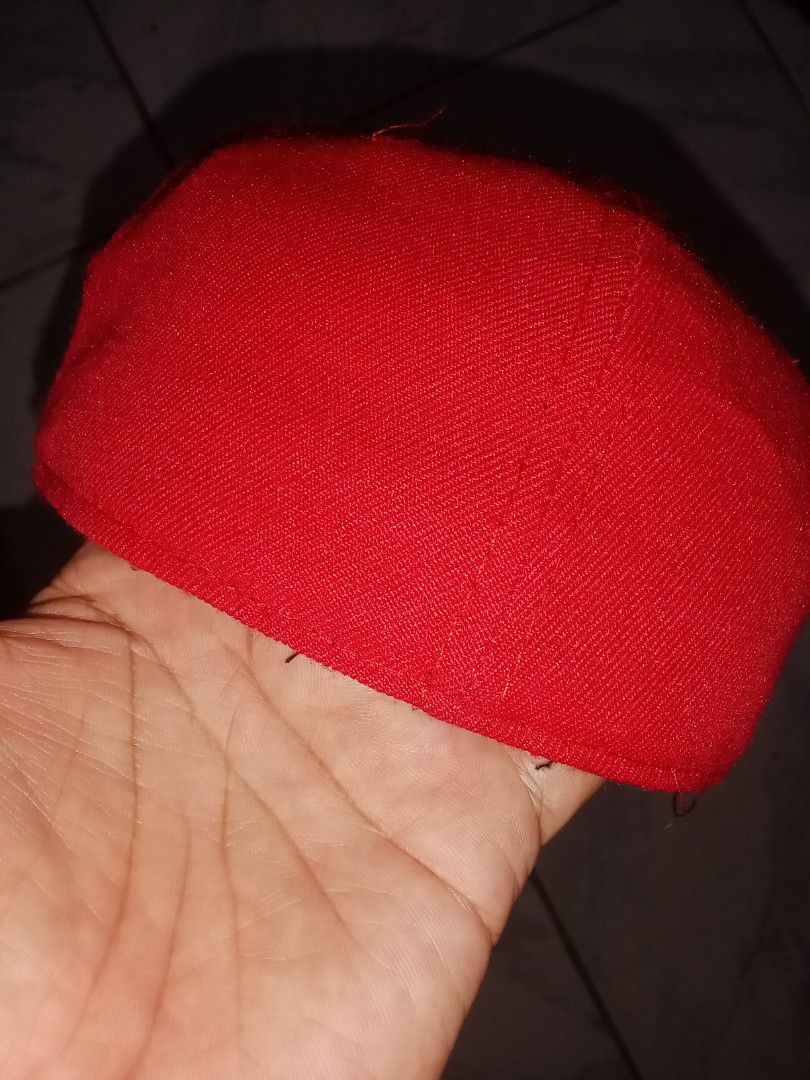 Red Foundation Sup Up Co. Snapback Cap (Category: Caps & Hats) located in Iloilo. Submitted by bakerzero8 (Listing ID 1455595942, Image 2). Description: - Red snapback cap from Foundation Sup Up Co. - Features the brand logo embroidered on the front. - 'Retardo' tag visible on the inside. - Ideal for everyday wear. closed cap size 7 1/4 fit to 7 3/8 new era cap.