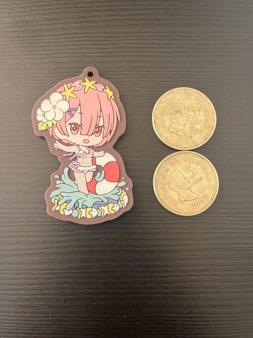 Re:Zero Ram Summer Beach Rubber Keychain (Category: Character Goods) located in Pasig City. Submitted by lemy.declutter (Listing ID 1455532504, Image 2). Description: Re: Zero Ram Keychain ・From a Japan Gachapon during 2017. ・ RFS: Decluttering merch. ・Does NOT have a ball chain anymore. ・Buyer shoulders delivery fee. NOTE: I am not selling other artist’s work for profit. I am just decluttering or I just throw them away. .