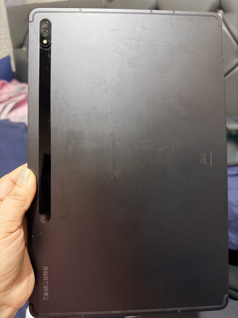 Samsung Galaxy Tab S8+ 5G with simslot (Category: Samsung) located in Paranaque City. Submitted by hannah.agupit (Listing ID 1455530685, Image 3). Description: Unit, original samsung case and samsung charger with simslot Pen need to buy new tip Brand new price: 52k Ready to use.