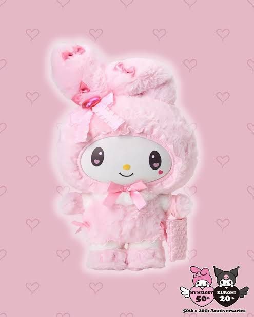 Sanrio My Melody doll - Salome (Category: Plushies & Soft Toys) located in Manila. Submitted by maimero (Listing ID 1453197715, Image 1). Description: - Super cute pink My Melody plush toy. - Comes in its original box. - Features the "A sweet smile, a pretty Melody" tag. - Soft and fluffy texture. - Adorned with charming pink bows. - Ideal for My Melody fans and collectors. - Perfect for display or cuddling..