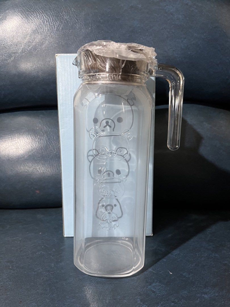 San-x Rilakkuma glass pitcher (Category: Pitchers & Dispensers) located in Lucena. Submitted by aisanolshop (Listing ID 1455508644, Image 1). Description: 2pcs available.