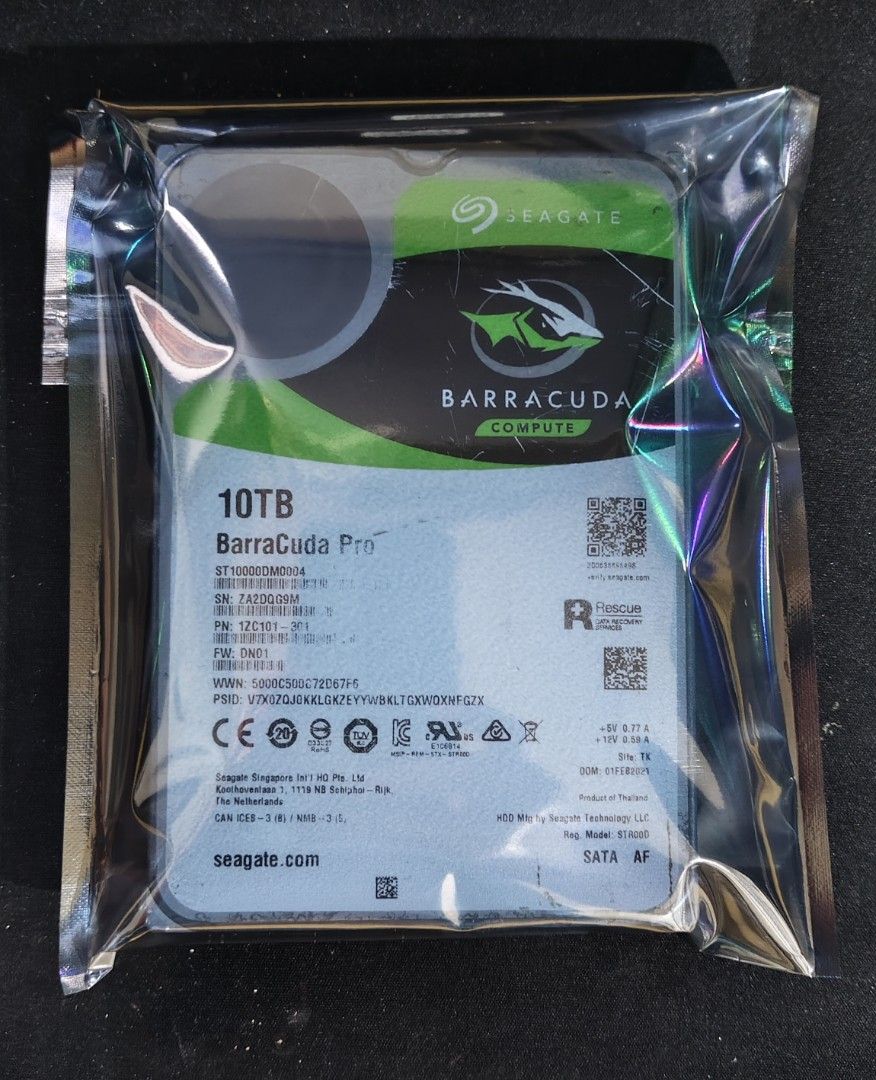 Seagate Barracuda Pro 10TB Internal Hard Drive (Category: Hard Disks & Thumbdrives) located in Quezon City. Submitted by magicseed1976 (Listing ID 1455518218, Image 1). Description: - Seagate Barracuda Pro 10TB Internal Hard Drive - Model: ST10000DM0004 - Tested and working perfectly - CrystalDiskInfo shows 100% health - Power on time: 943 days, 7 hours - Total writes: 18.08 TB - Ideal for adding significant storage space to your PC or server.