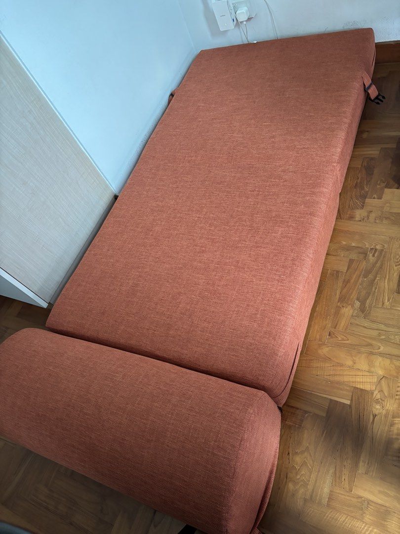 Sofa Bed (Category: Bedding & Towels) located in Singapore. Submitted by mrslotus (Listing ID 1455536321, Image 2). Description: Sofa bed newly bought. See receipt bought 31/5 bought for spare room but realised not needed. L180xW80cm We can consider delivery if location within our reachable area .