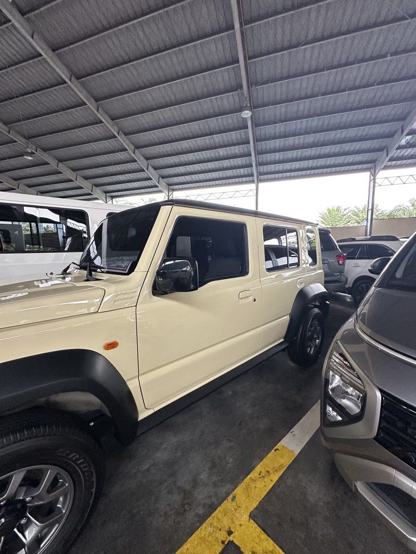 Suzuki Jimny GLX 4X4 Auto (Category: Used Cars) located in Caloocan City. Submitted by jmmichael (Listing ID 1455556184, Image 2). Description: RUSH SALE 2025 SUZUKI JIMNY 5-DOOR 4x4 A/T Almost Brand New • Only 18,000 KM • Perfect for family use ✅2025 Model ✅Automatic Transmission ✅4x4 ✅ Only 18,000 KM ✅ Warranty Booklets & Manuals ✅ Complete Invoice & Receipts ✅ No Known Issues ✅ Almost Brand-New Condition ₱1,478,000 — Negotiable cash / financin