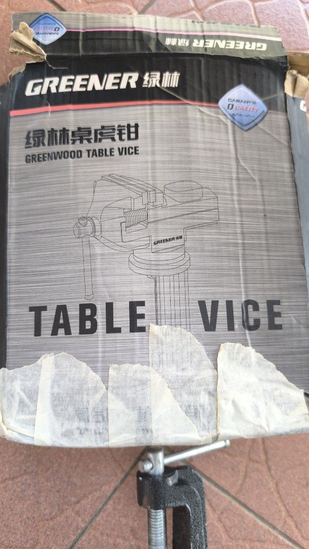 Table Vice (Category: Home Improvement Tools & Accessories) located in Singapore. Submitted by musiccharm (Listing ID 1455592980, Image 2). Description: Heavy Duty Table Vice - Ideal for DIY, crafting, and repair projects - Provides a secure and stable grip on workpieces.