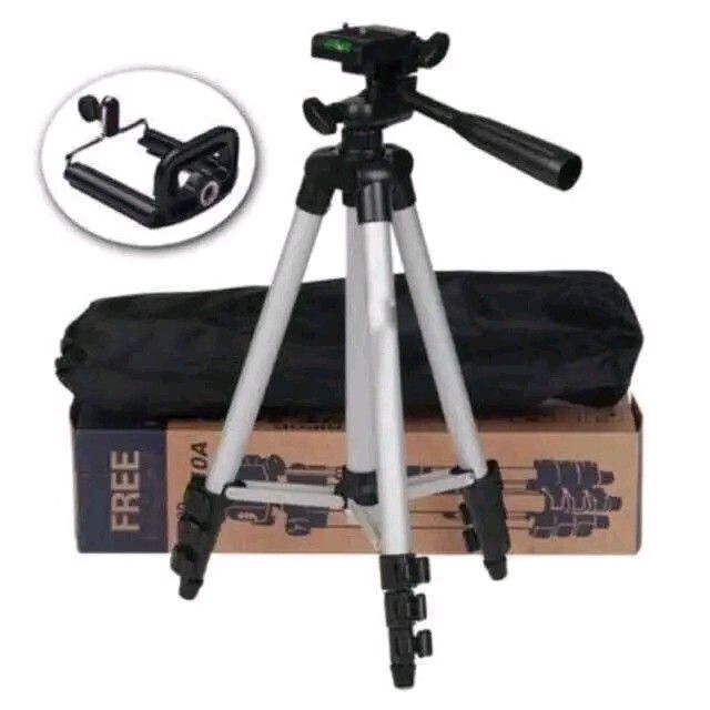 TEFENG TF-3110 Tripod with Phone Holder (Category: Tripods & Monopods) located in Manila. Submitted by marvieobordo (Listing ID 1455634158, Image 3). Description: - Lightweight tripod for phones and cameras - Extends up to 105cm - Includes phone holder attachment - Comes with a carrying bag - Ensures stable shots and videos - Easy to set up and adjust - Ideal for travel and home use.