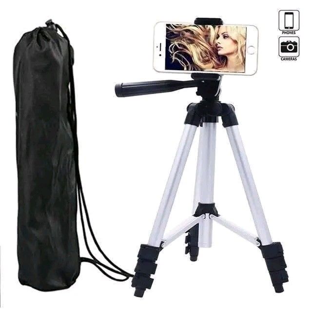 TEFENG TF-3110 Tripod with Phone Holder (Category: Tripods & Monopods) located in Manila. Submitted by marvieobordo (Listing ID 1455634158, Image 2). Description: - Lightweight tripod for phones and cameras - Extends up to 105cm - Includes phone holder attachment - Comes with a carrying bag - Ensures stable shots and videos - Easy to set up and adjust - Ideal for travel and home use.