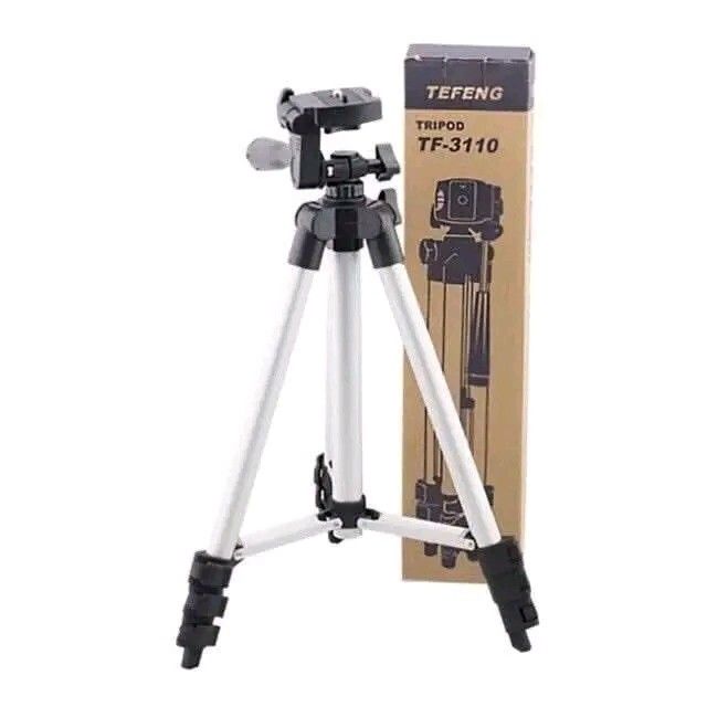 TEFENG TF-3110 Tripod with Phone Holder (Category: Tripods & Monopods) located in Manila. Submitted by marvieobordo (Listing ID 1455634158, Image 1). Description: - Lightweight tripod for phones and cameras - Extends up to 105cm - Includes phone holder attachment - Comes with a carrying bag - Ensures stable shots and videos - Easy to set up and adjust - Ideal for travel and home use.