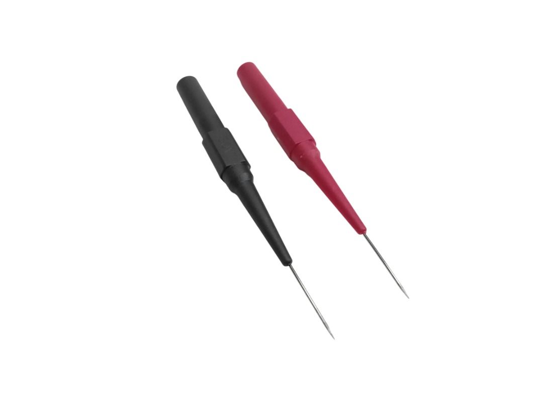 TEST PROBE with SHARP NEEDLE TIP 30V 4mm CAR TESTER BANANA SOCKET RED & BLACK (Category: Other Home Appliances) located in Quezon City. Submitted by besteinpc (Listing ID 1455562455, Image 2). Description: TEST PROBE with SHARP NEEDLE TIP 30V 4mm CAR TESTER BANANA SOCKET RED & BLACK FEATURES: 👉Product Name: Test Probe Red and Black 👉Rated Voltage/Current: CE 30Vac-60Vdc/MAX.1A 👉Needle Diameter: 0.7mm 👉Material: Brass, Stainless Steel Insulato