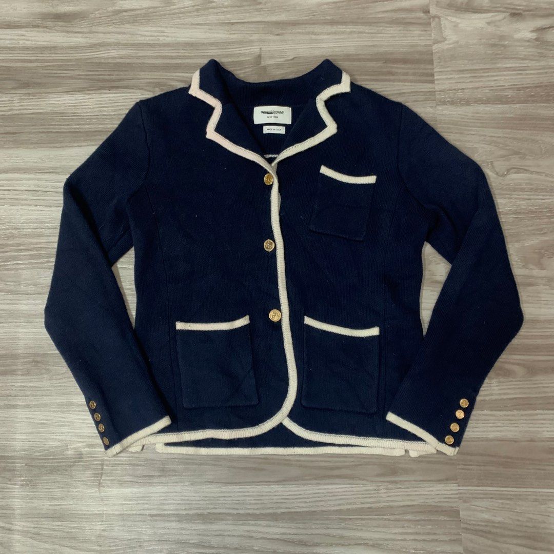 Thom bronwe navy anchor wool (Category: Luxury Apparel) located in Cavite. Submitted by yobubsss (Listing ID 1455652800, Image 1). Description: Size 1 19w 23L Good condition No issue.