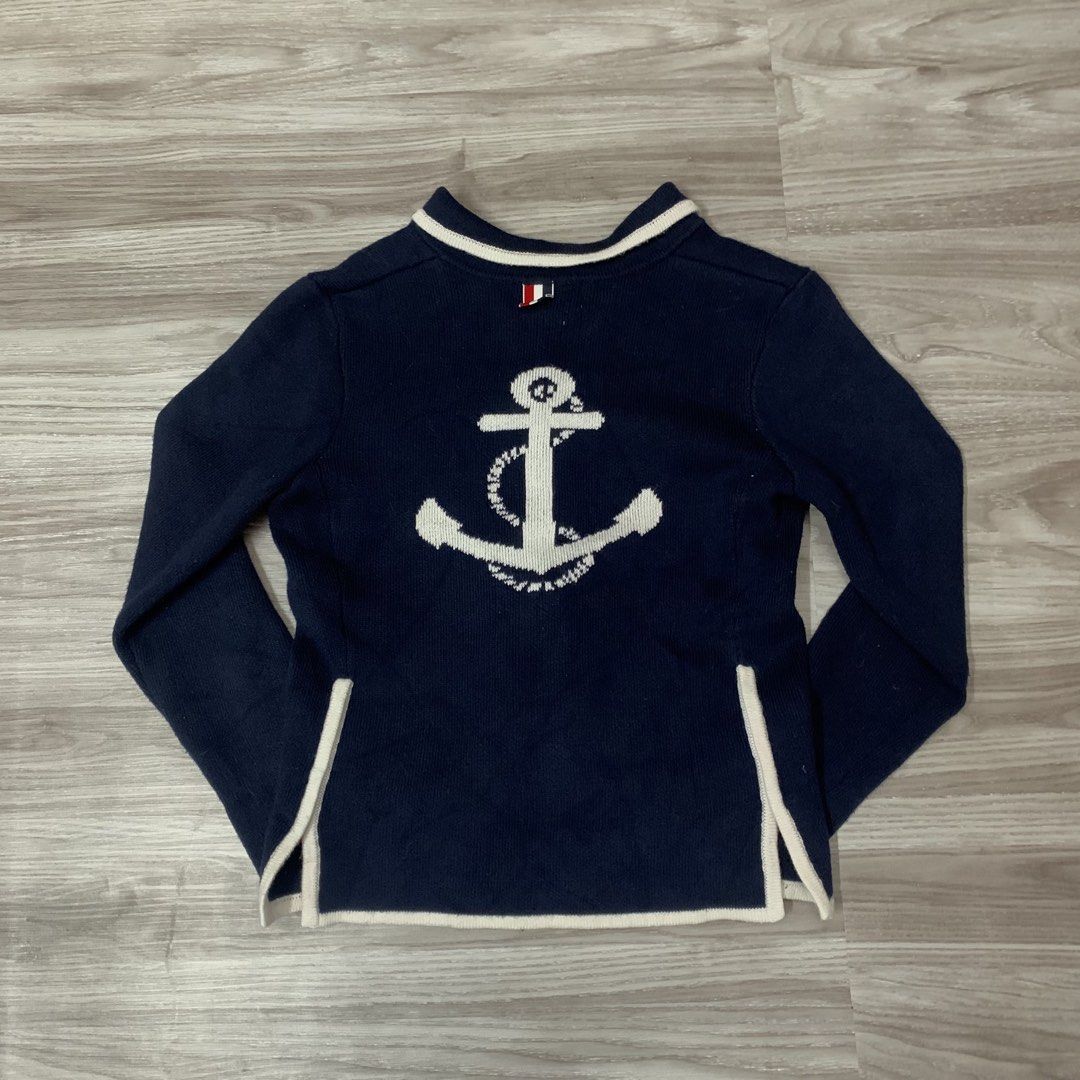 Thom bronwe navy anchor wool (Category: Luxury Apparel) located in Cavite. Submitted by yobubsss (Listing ID 1455652800, Image 2). Description: Size 1 19w 23L Good condition No issue.