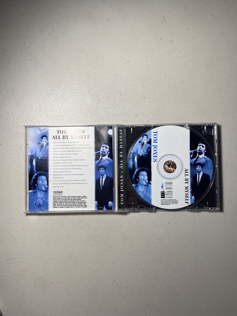 Tom Jones - All by Myself (Playlist) (Category: CDs & DVDs) located in Manila. Submitted by 1wtu_ (Listing ID 1455531774, Image 3). Description: Tom Jones - All by Myself Playlist Condition: Very Good - Plays perfectly, minor scratches on case Includes: Original case and disc. .