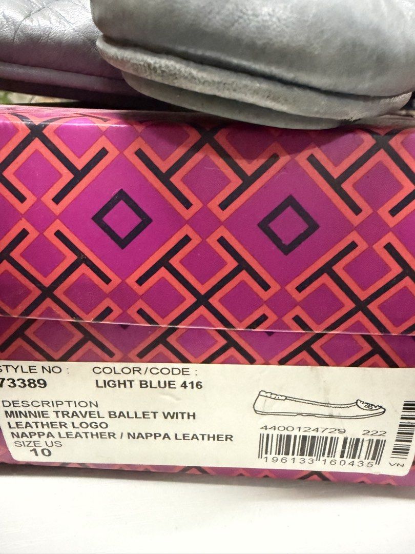 Tory Burch Minnie Travel Ballet (Category: Sneakers & Footwear) located in Quezon City. Submitted by jhoey110804 (Listing ID 1455548055, Image 2). Description: Like new Rarely used pang office lng Bought at Rustan's for 15k last year.