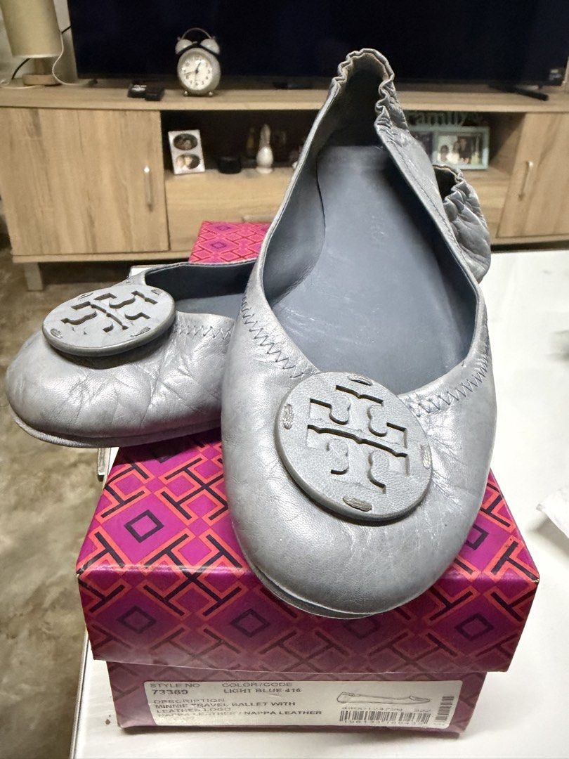 Tory Burch Minnie Travel Ballet (Category: Sneakers & Footwear) located in Quezon City. Submitted by jhoey110804 (Listing ID 1455548055, Image 1). Description: Like new Rarely used pang office lng Bought at Rustan's for 15k last year.